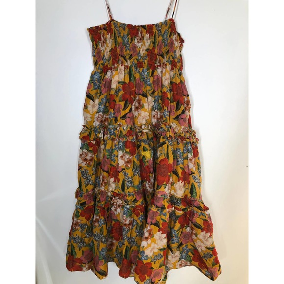 Nicholas Prairie Dress Smocked Floral Multicolor 18 - Picture 5 of 14
